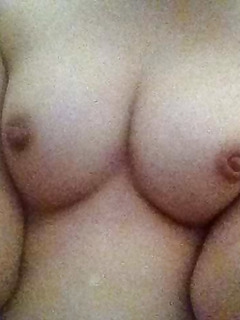 natural tits in the bathroom