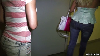 Kylie Rogue and Summer Brielle show each other those fine titties in the hallway