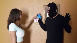 Cassidy Banks caught a burglar collecting her underwear