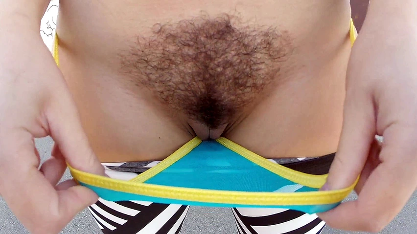 852px x 480px - Ava Dalush shows off her hairy pussy in public