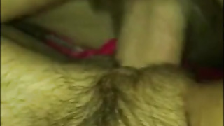 Fucking and cumming on babysitters hairy cunt