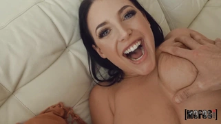 All natural Angela White gets pussy nailed in POV