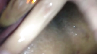 my bitch fingering her wet pussy