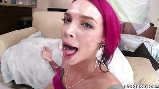 Anna Bell Peaks took jizz into her mouth and then fucked again