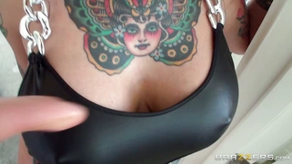 Fabulous MILF Dollie Darko has a pair of huge fake titties