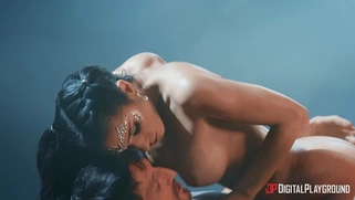Latina Tia Cyrus bounces her ass on the thick cock