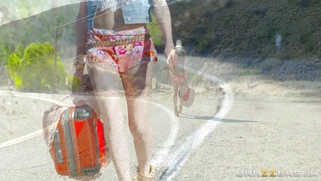 Chloe Amour has run away from home and is now hitchhiking