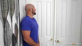 AJ Applegate is fingering her pussy and Jmac is spying on her