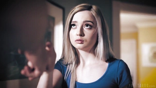 Blonde Lexi Lore guzzles Michael Vegas' cock