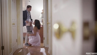 Teen Kendra Spade is sucking Jake Adams' dick