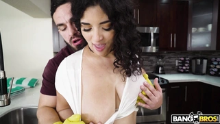 Gabriela Lopez gets her big natural tits fucked