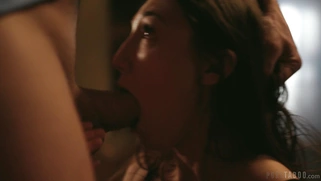 Maya Woulfe is sucking the cock