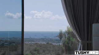 Emelie Crystal and Sara Bell are anal threesome pros