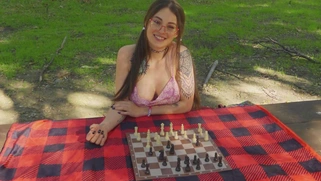 Chess player Maddy May gets her pussy touched outdoors