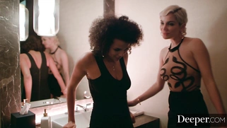 Alina Ali, Skye Blue and Oliver Flynn in hot threesome