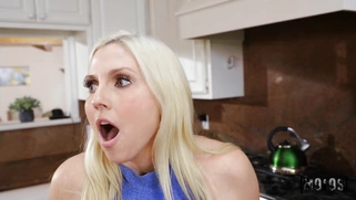 Christie Stevens gets fucked by Charles Dera in the kitchen