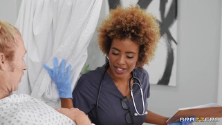 Nurse Demi Sutra is sucking Michael Vegas' cock
