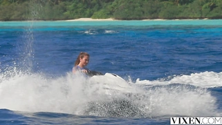 VIXEN BFFs Lika & Mary have passionate threesome on yacht