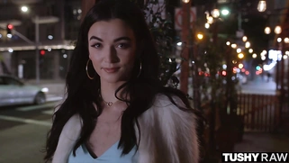 TUSHYRAW Blue-eyed hottie gets her tight ass filled up