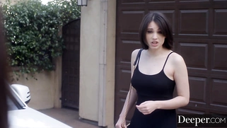 Deeper. Chastity-belt wearing sub learns how to be a do