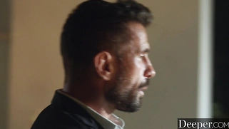 Deeper. Gorgeous gold digger is seduced by boyfriend's dad