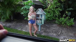 Madison Summers is getting picked up outdoors