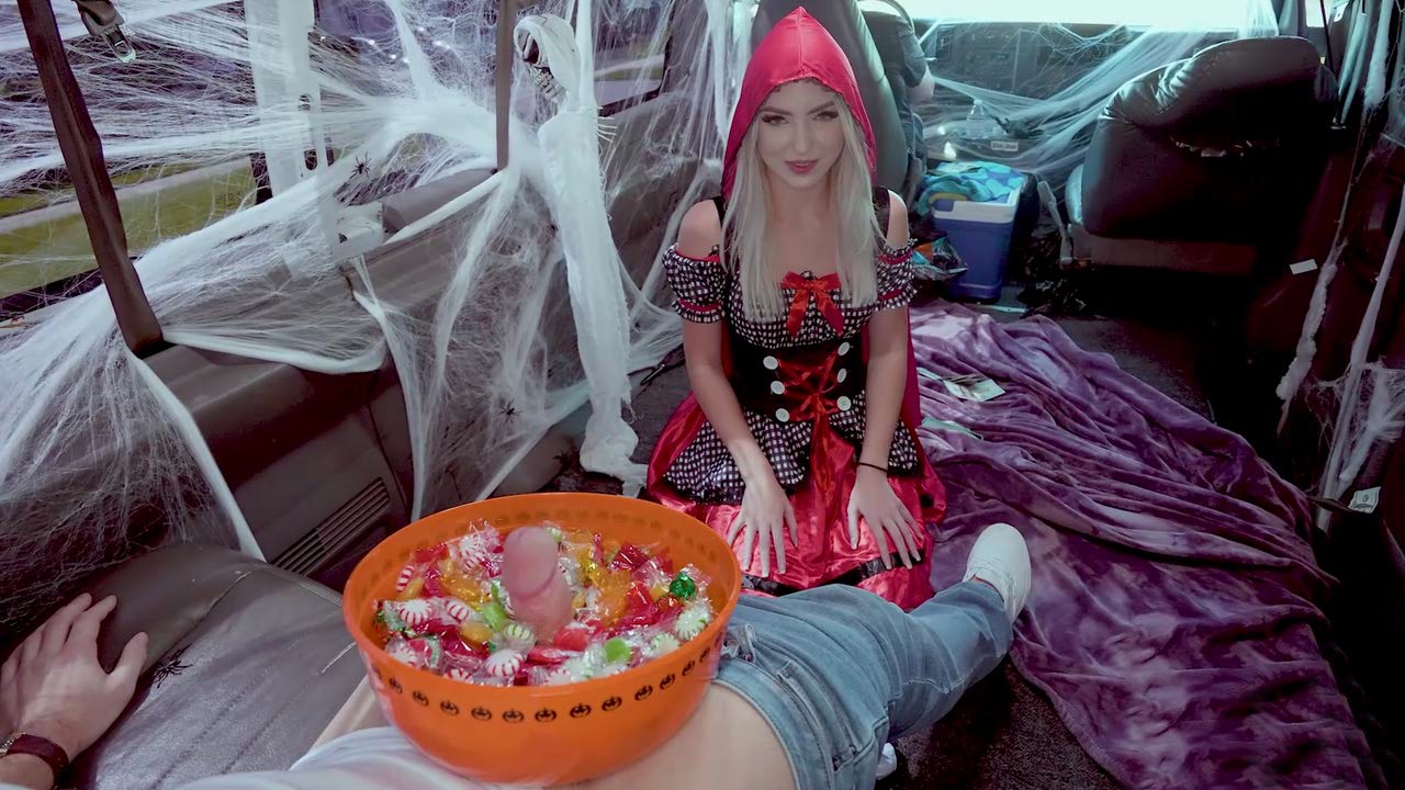Britt Blair and Peter Green put on Halloween costumes in the BangBus - Porn  Movies - 3Movs