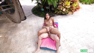 Summer Col gets fucked by Danny Steele outdoors