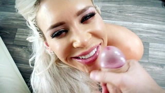 Kacey Jordan gets fucked doggystyle and facialed