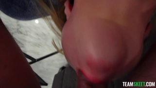 Sage Pillar shows off her cock sucking skills