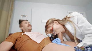 Dentist Pristine Edge is sucking Xander Corvus' cock