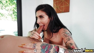 MILF Joanna Angel is sucking hard dick