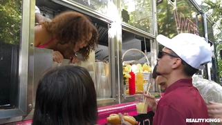 Willow Ryder gets fucked standing in food truck