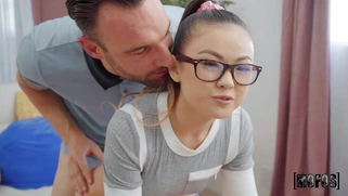 Lulu Chu is sucking Alex Legend's thick cock