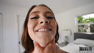 Veronica Church is sucking big cock and licking balls in POV