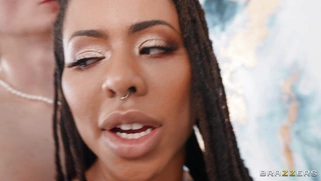 Kira Noir on her fours gets pussy drilled