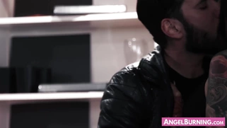 Goth stunner Katrina Jade riding cock at her workplace