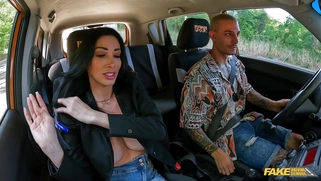 Clea Gaultier is sucking Goran Abramovic's cock in the car