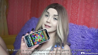 Picked up blonde loves to ride cock