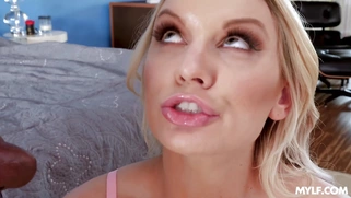 Kenzie Taylor got sperm in her mouth after doggystyle fucking