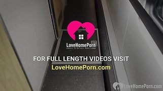 Blonde stepsister invited me to fuck her