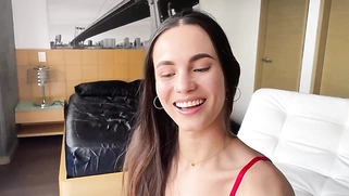 Petite Fit Babe Takes Huge Cock Amateur Anal POV