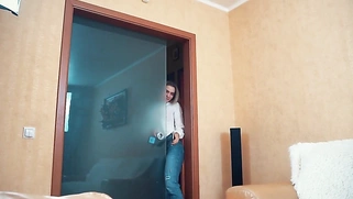 Russian Porn Girl Hot Blonde Fit Body Enjoys Cock