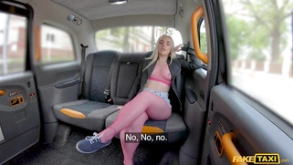 Ellie Shou in sexy outfit got in the Fake Taxi