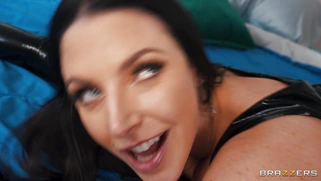 Angela White in sexy latex outfit gets fucked doggystyle