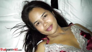 Cute Thai teen masturbating and fucking