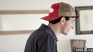 Redhead BBW MILF stepmom took taboo ride