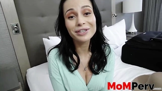 Seductive mom Crystal Rush POV doggystyle pounded by stepson