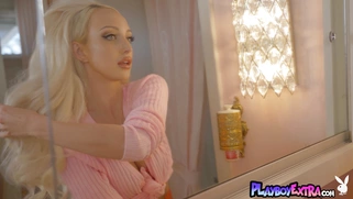 Teen presenting a passionate striptease