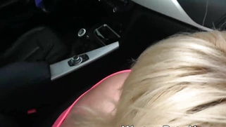 Picked up babe sucks cock and bends over for pussy smashing